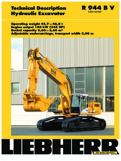 Liebherr R 944 B V Litronic Specifications