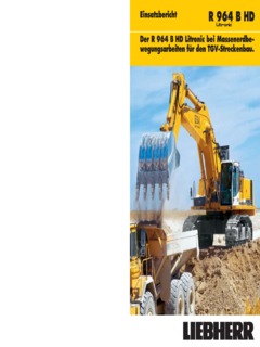 Liebherr R 964 B HD Litronic Specifications