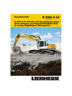 Liebherr R 904 S-LC Litronic Specifications