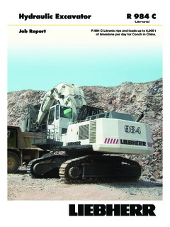 Liebherr R 984 C Litronic Specifications