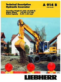 Liebherr A 914 B Litronic Specifications