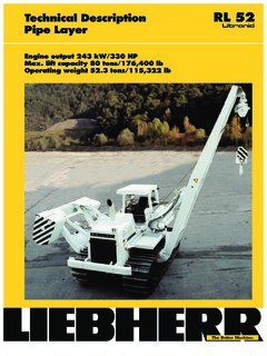 Liebherr RL 52 Specifications