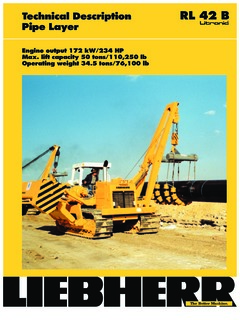 Liebherr RL 42 B Specifications