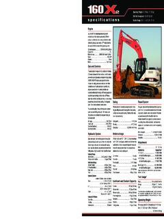 Link-Belt LBX 160 X2 Specifications