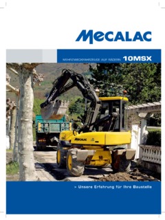 Mecalac 10MSX Specifications