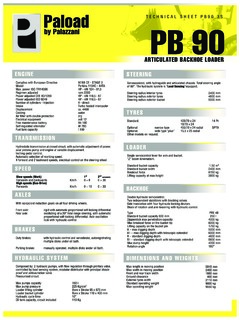 Palazzani PB 90 Specifications