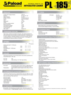 Palazzani PL 185 Specifications