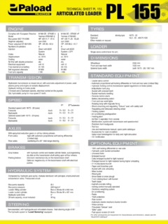 Palazzani PL 155 Specifications