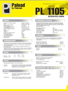Palazzani PL 1105 Specifications