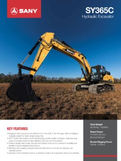 Sany SY365C Specifications