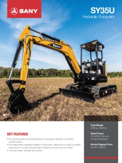 Sany SY35U Specifications