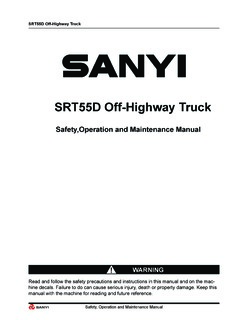 Sany SRT55D Specifications