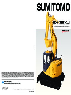 Sumitomo SH135XU-3B Specifications