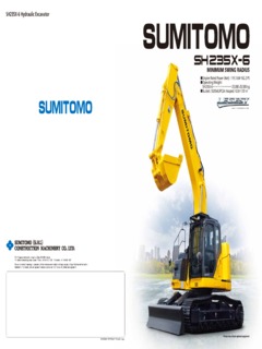 Sumitomo SH235X-6 Specifications