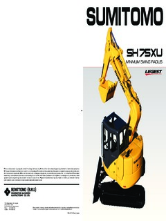 Sumitomo SH75XU-3B Specifications