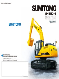 Crawler Track Mounted Sumitomo SH250-6 Specifications