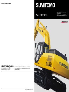 Sumitomo SH300-5 Specifications
