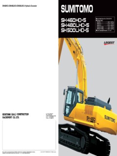 Sumitomo SH500LHD-5 Specifications