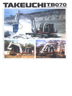 Takeuchi TB070 Specifications