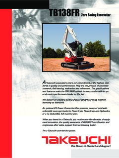 Takeuchi TB153FR Specifications