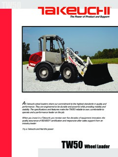 Takeuchi TW50 Specifications