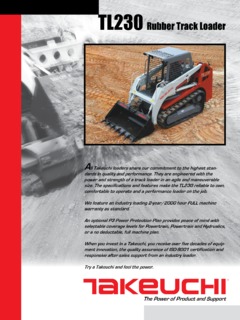 Takeuchi TL230 Specifications