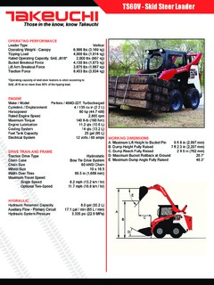Takeuchi TS60V Specifications