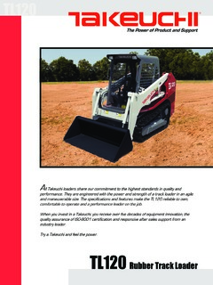 Takeuchi TL120 Specifications