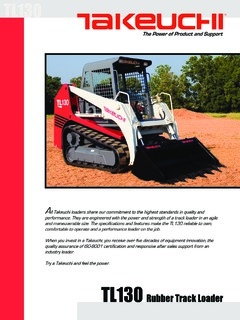 Takeuchi TL130 Specifications