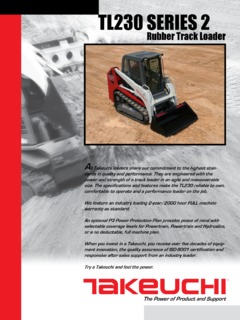 Takeuchi TL230 SERIES 2 Specifications