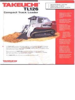Takeuchi TL126 Specifications
