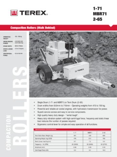 Terex 2-65 Specifications