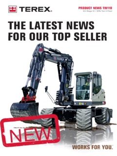Terex TW110 Specifications