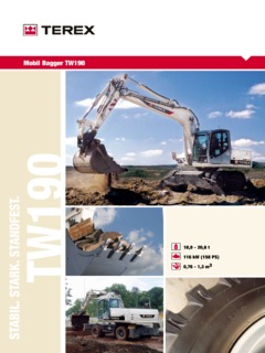 Terex TW 190 Specifications