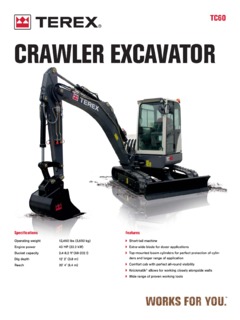 Terex TC60 Specifications