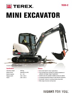 Terex TC35-2 Specifications
