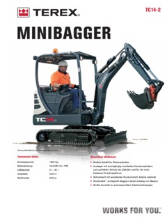 Terex TC14-2 Specifications