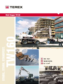 Terex TW160 Specifications
