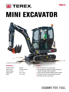 Terex TC22-2 Specifications