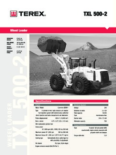 Terex TXL 500-2 Specifications