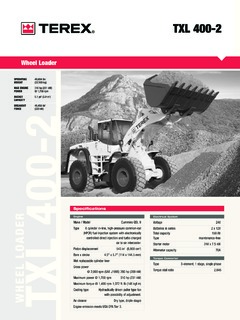 Terex TXL 400-2 Specifications