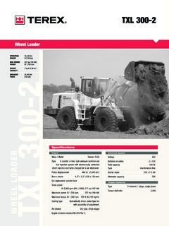 Terex TXL 300-2 Specifications