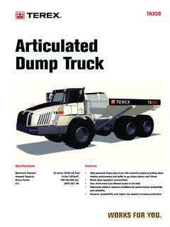 Terex TA350 Specifications