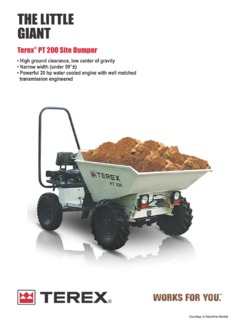 Terex PT200 Specifications