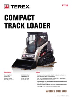 Terex PT-30 Specifications