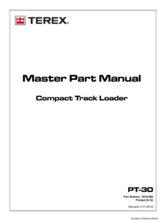 Terex PT-30 Specifications