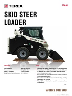 Terex TSV-90 Specifications