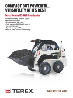 Terex HEMAN 175 Specifications