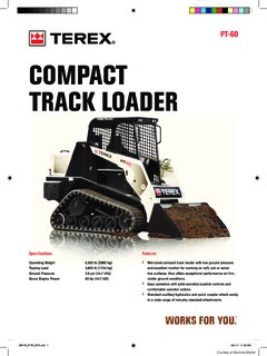 Terex PT-60 Specifications