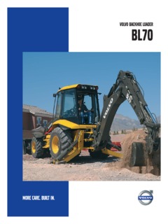 Volvo CE BL70 Specifications